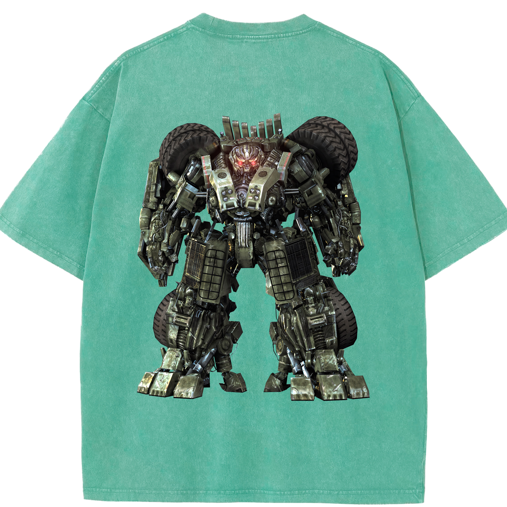 （画像用） Transformers トランスフォーマー 綿100% ヴィンテージ風 半袖Tシャツ（背面プリント）